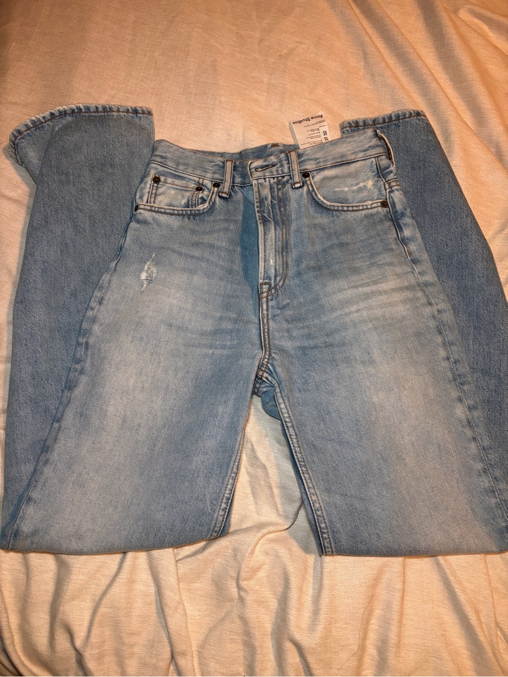 Acne studio jeans light Blue Straight-Leg Jeans size 27